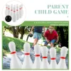 Plasitc Bowling Play set portatile divertimento per interni Sports Bowling Games Geni genitori Giochi interattivi per la scuola domestica