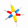 100pcs22-16awg terminais de pino isolados Terminais de emenda elétrica Fiação automática PTV1.25-10 1.25-12 PTV2-10 2-12 PTV5.5-13