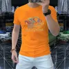 2024 Nieuwe stijl zomer luxe hete boorbrief t-shirt katoen mannen vrouwen mode korte mouw t shirts hoogwaardige tops tee designer kleding maat m-4XL