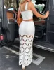 Fashion Women Summer 2 Piece Sets Tank Tops And Elastic Cutout High Waist Knitted Skirt Beach Outfits Streetwear S M L 240409