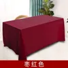 Bordduk Guld Velvet Conference Table -Clok Engagement Exhibition Wedding Booth Red Long Way Gray22