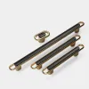 White/Black Cabinet Handles and Knobs Bright Gold Wardrobe Pulls Light Luxury Furniture Hardware Zinc Alloy Kitchen Accessories