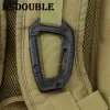 4 pezzi/lotto Carabiner Snap Hanging Hook D-ring Plastic Plastic Plastic Strong Tac Link Talketchain Strumento EDC