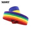 AOLIKES Sweatband Headband Yoga Basketball Gym Sport Stretch Head Hair Band zweetband hoofd elasticity Sweat Bands Sports Safety