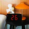 LED Electronic Alarm Clock Digital Radio Electric Clocks Timer Table Bedroom Components Travel Household Students Bedroom Clock