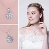 Pendant Necklaces JewelryPalace Flower 1.2ct Artificial Blue Spinel 925 Sterling Silver Necklace for Womens Fashion Gifts Exquisite Jewelry without ChainQ