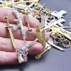 10/20/30pcs Vintage Metal Sword Ax Charms para jóias Fazendo suprimentos de flecha de seta