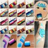 High End 30g Splitcake Face Paint Body Art Painting Makeup Rainbow Split Cake UV Scary Ghost Face Cosplay 240409