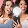 Telefoon licht clip roteerbare clip op selfie light 60 led lights 3-niveau dimbare aanraakregeling oplaadbare telefoon LED-lampje voor