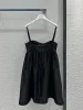 Mode lyxiga sommarkvinnor nylon ihåliga klänningar design märke ärmlös klänning lady casual svart klänning designer kvinnlig elegant klänning