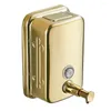 Flytande tvål dispenser väggmonterad guld badrum hand dispenser/kök 304 rostfritt stål schampo flaskor
