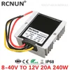 RCNUN DC 8-40VからDC 12V 13.8V 3A 6A 10A 20A 25A 30Aブーストバックコンバーター電圧スタビライザーレギュレータCE CARSソーラーのCE ROHS