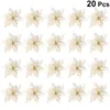 Decoratieve bloemen 20 pc's Xmas hanger kerstboombloem Garland Artificiales para glitter decoraties