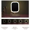 LED Makeup Mirror Foldbar Portable Stand-Up Desktop Beauty Mirror With Light Fill Office Mirror