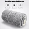 MOP PLAT MOP ROTACTABLE MOPS PLANDS MICHOFIBER avec 4 coussinets remplaçables Mop de poussière sec humide pour le sol mural de cuisine outils pour ménage