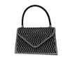 Ladies Evening Bag Minimalist Handbag with Water Diamonds Full of for Evening Wear Wedding Bar Banquet Diagonal Cross Dinner Bag