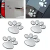 1 feuille d'autocollants de voiture créatifs décalcomanies PAW 3D Animal Dog Cat Piets Piets Decalc Car Motocycle Sticker Car ACCESSOIRES