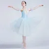 Scen Wear Girls 'Camisole kjolade Swan Dance Tutu Performance Costumes Ballet Dress Halloween Christmas Fancy Up Costume