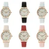 Relógios femininos Fashion Ladies Brand Watches Simples redondos digitais Mulheres quartzo assistir Casual Strap Relógio Relógio Relógios de Principal 240409