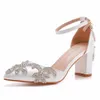 Chaussures habillées Crystal Reine Femmes 4cm 7cm 10cm Talons hauts d'épaisseur Sexe Sandales H240409