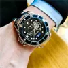 Verbeterde water spook automatisch mechanisch horloge heren mode vrijetijdsbedrijf lumineuze waterdichte maanfase horloge
