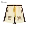 Designer masculino Shorts casuais Chaopai High Street Rh Coconut Tree Bordado