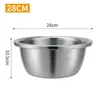 Bowls Stainless Steel Bowl With Accurate Scale Grade Vegetable Fruit Washing Dough Kneading Noodle Soup Storage Basin