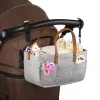 Baby vilt opslag kwekerij organisator mand baby luiertas met handvat caddy veranderen luier kinderen opslagcarrier grote pocket