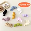 Chaussettes de femmes 10 paires pile chaussette de femmes en vrac mince d'été couleur unie solide japonais de mode de mode nylon soft respirant