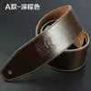 2019 Genuine Cow Leather Cowhide Soft Durable Guitar Strap Acoustic Electric Guitar Strap Bass Strap Adjustable Guitar Belt1. Leather guitar strap for acoustic