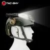Ts tac-sky headset tático comtac ii iii suporte rápido ops de capacete central adaptador de trilho de arco e kit de montagem de lanterna tática