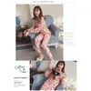 Ana Sayfa Giyim Baju Tidur bayanlar Pijama Set Kadınlar Sevimli Süt İpek Nightpants Nightwear Homewear