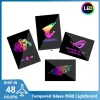 Chłodzenie MOD CUSTRUM CUSS LIGHTING, 5V/12V AURA SYNC RGB PABLABE ROG SSD SSD Płyta tylna szklana szklana szafka Gaming Lightboard