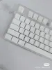 Akcesoria DIY Puste keycaps białe 61/64/68/71/78/87/100/104/108 ANSI grube pbt keycap dla przełączników XDA Mechaniczna klawiatura