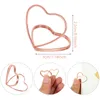 15pcs Love Shape Metal Clip Photo Stands Table des panneaux Numéro de table Numéro Place Carte Place pour la fête d'anniversaire Clip de message de décoration bricolage