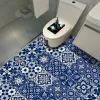 10 % piastrelle vintage blu per la tavola da bagno per il bagno cucina top decorativo autoadesivo impermeabile e piastrelle a prova di olio camera da letto