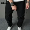 Jeans masculinos Kakan Europeu e Americano Personalizado Bordado para Men estilo reto Casual Long K9-2321