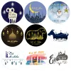 Eid al Adha autocollants étiquettes fête diy décorations eid