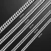 Hanger kettingen 4,8 mm/5,8 mm/6,6 mm/7,5 mm/9,2 mm roestvrijstalen Cubaanse ketting klassieke jongens krullende dikke ketting 14 tot 30 inchesq