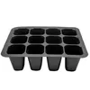 BehOgar 6 Conjunto 18.7x14.5x11cm 12 células de sementes de sementes de sementes de bandeja de bandeja para estufa de estufa de jardim microgreens de grama de trigo suculenta