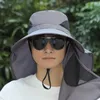 Bérets 360 degrés Protection Sun Hat Fashion Wide Brim UV plage CAP