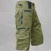 Мужские шорты штаны военные грузоподъемники армия Армия Тактические бегуны твердые цветные многократные карманы летняя уличная одежда