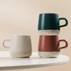 Massen Keramik -Cup -Logo Einfacher nordisches Ins Home Personalisierte kreative Büro -Becher -Scrub