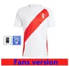 2024 Peru Soccer Jerseys Home Away Copa Football Shirts 23 24 Pizarro Farfan Cueva Eleccion Peruana Cuevas Solano Flores Cubillas Pineau Shirt