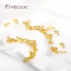 18K Gold Plated Tiny Star Pingente Charms para fabricação de jóias, pequenos encantos do pentagrama da moda Acessórios para descobertas de jóias DIY