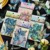 40pcs/pack Diy laser Butterfly Stickers aesthetic Creativity Scrapbooking material Stick Labels Decorative junk journal supplies