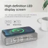 Chargers Wireless Charger Time Alarm Clock LED Digital Thermometer Earphone Phone Chargers Fast Charging Dock Station for iPhone Samsung