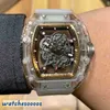 Montres de luxe Watch Watch Swiss Mouvement Rakish Cool Wrist TV Factory RM055 Businers Business Leisure Crystal Case Tende V New Style