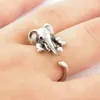 Cluster Rings Vintage Knuckle Ring Adjustable Mouse Elephant Animal Wrap Weeding Open Ladies Fashion Jewelry Gifts
