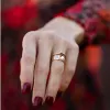 DPLAOPA 100% 925 Sterling Silver Brown Cz Pear Resizable Crystal Ring Women Luxury Fine Jewelry 2024 Rock Punk Jewelry